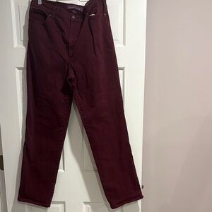 Gloria Vanderbilt Deep Red Jeans